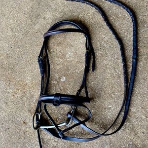 Dark brown Legacy English bridle - cob size